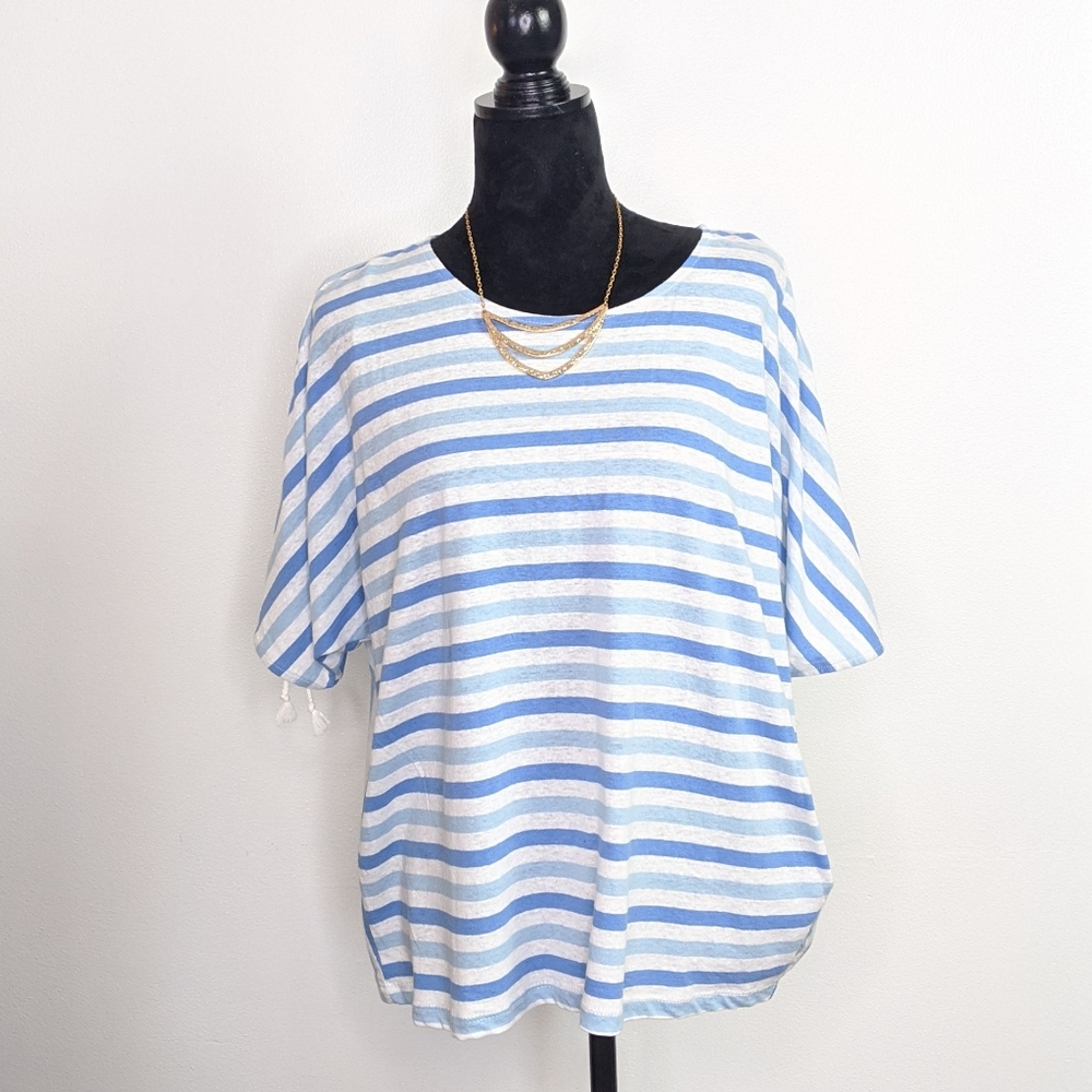 Andrew Marc, Marc New York Denim Blue Stri…